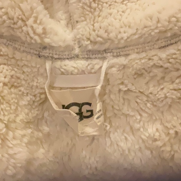 Heather Gray Fur Lined  Ugg Robe - Picture 3 of 3